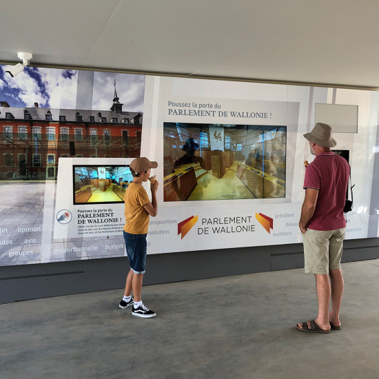 image du projet Mur interactif du Parlement de Wallonie